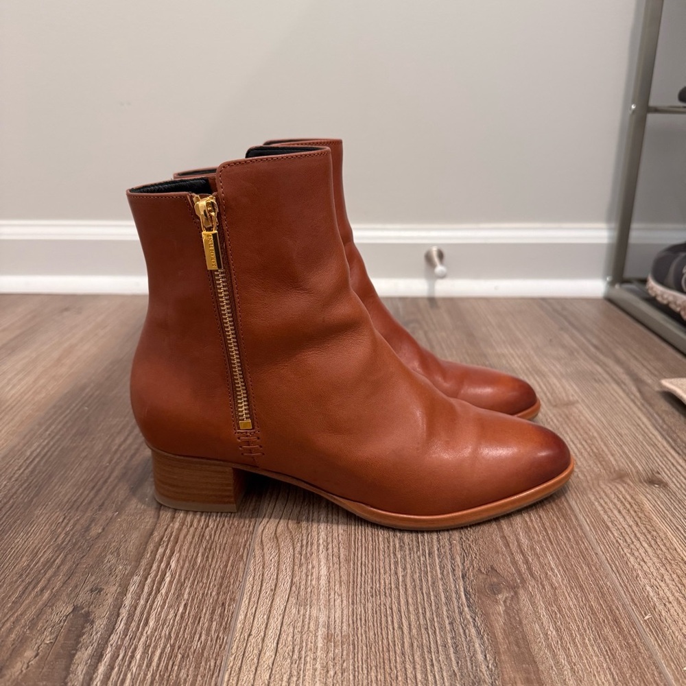 Sarah Flint Perfect Zip Bootie 30, Saddle 38